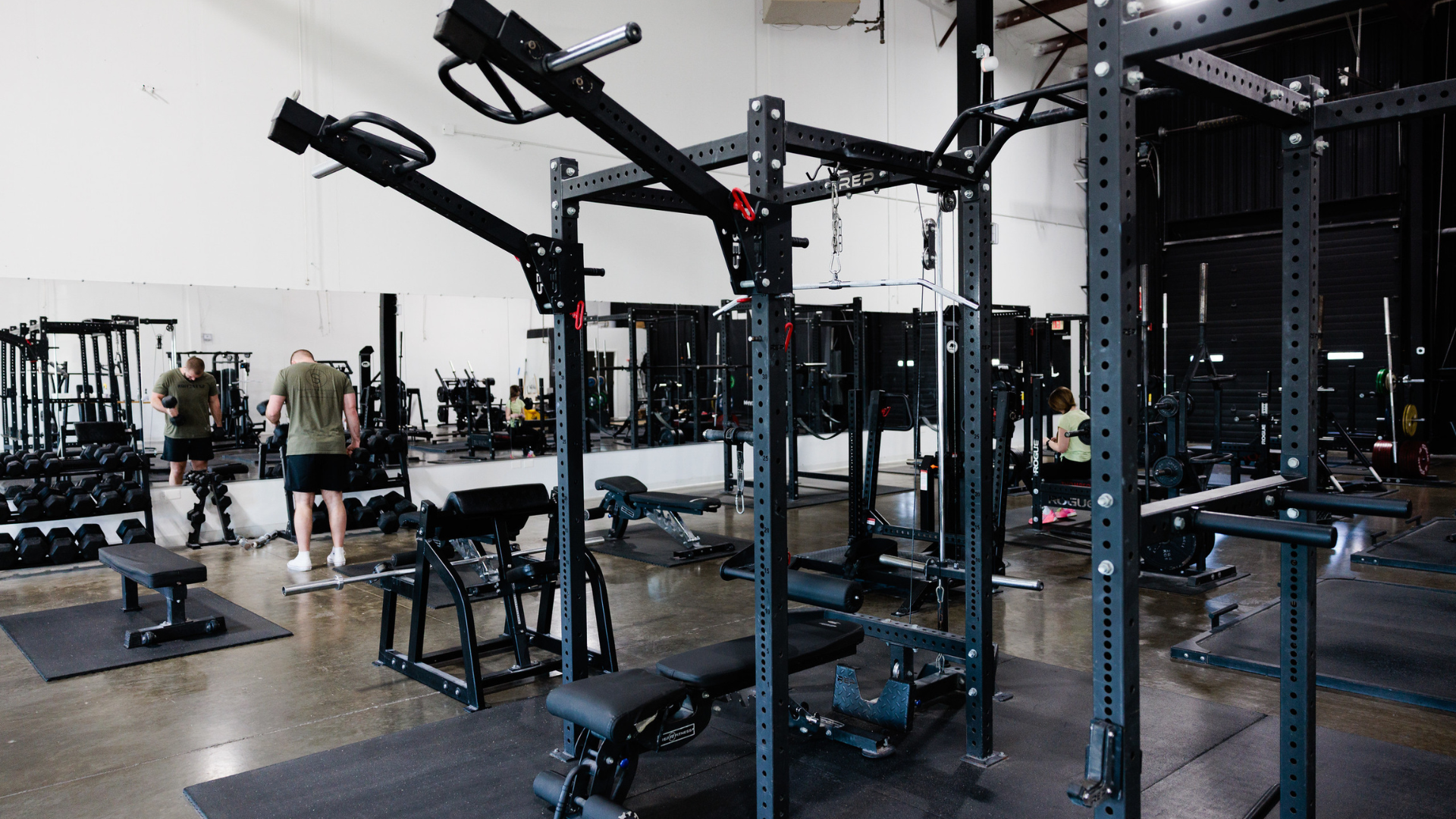 Weights and kettlebells area